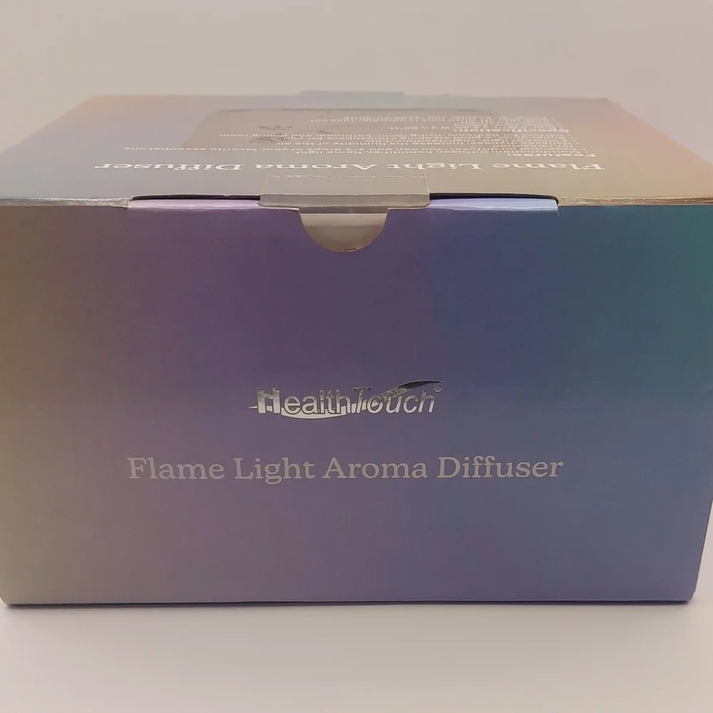 Flame Light Essential Oil Aroma Diffuser By Health Touch W/3 Colors & 3 Timers